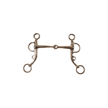 Mors argentino articulado em metal sólido Umbria Equitazione