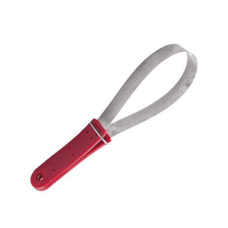 Faca de calor metálica com lâmina lisa Umbria Equitazione