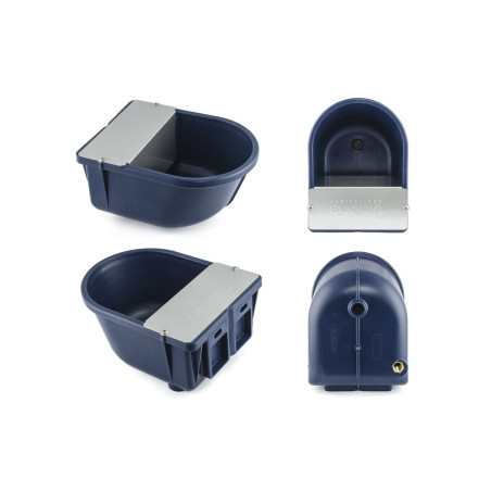 Bebedouro de nível constante com tampa em aço inoxidável em PVC Umbria Equitazione