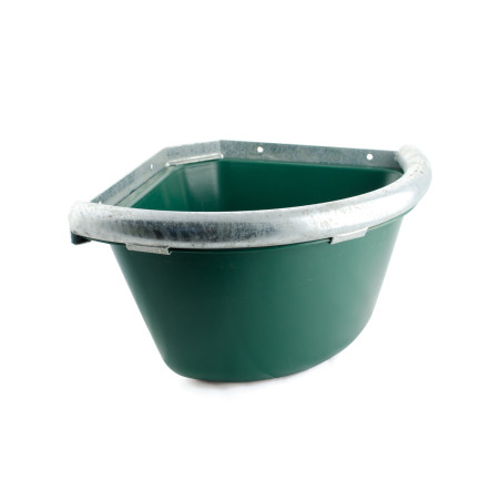 Comedouro de canto com borda galvanizada Umbria Equitazione