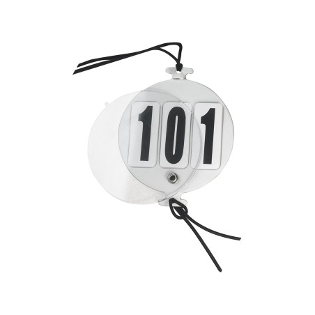 Porta-números 3 dígitos com fixações elásticas Umbria Equitazione