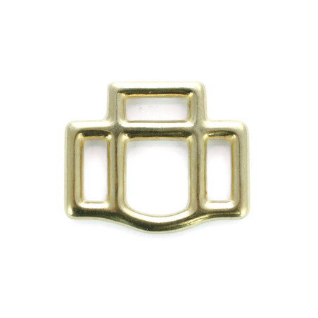 Fivela de cabresto sólida quadrada 3 vias Umbria Equitazione