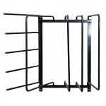 Suporte de cobertura e tapete preto Kerbl