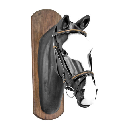 Filete Derby com fivela dourada e rédeas de borracha