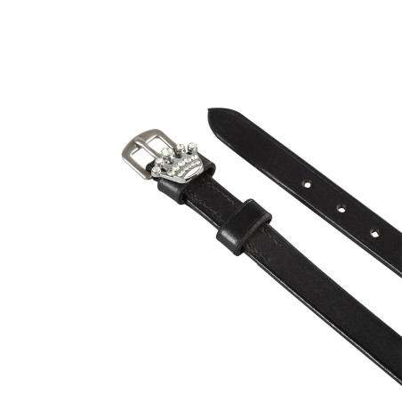 Tiras para esporas em couro com decorações em strass Equestro