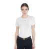 Camiseta técnica de treino feminina corte slim Equestro - Branco