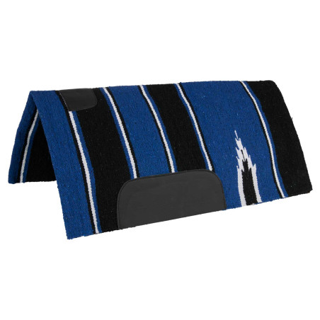 Tapete Navajo com patch de couro