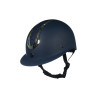 Capacete HKM Illusion - Azul escuro / dourado