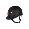 Capacete HKM Illusion - Preto / dourado rosa