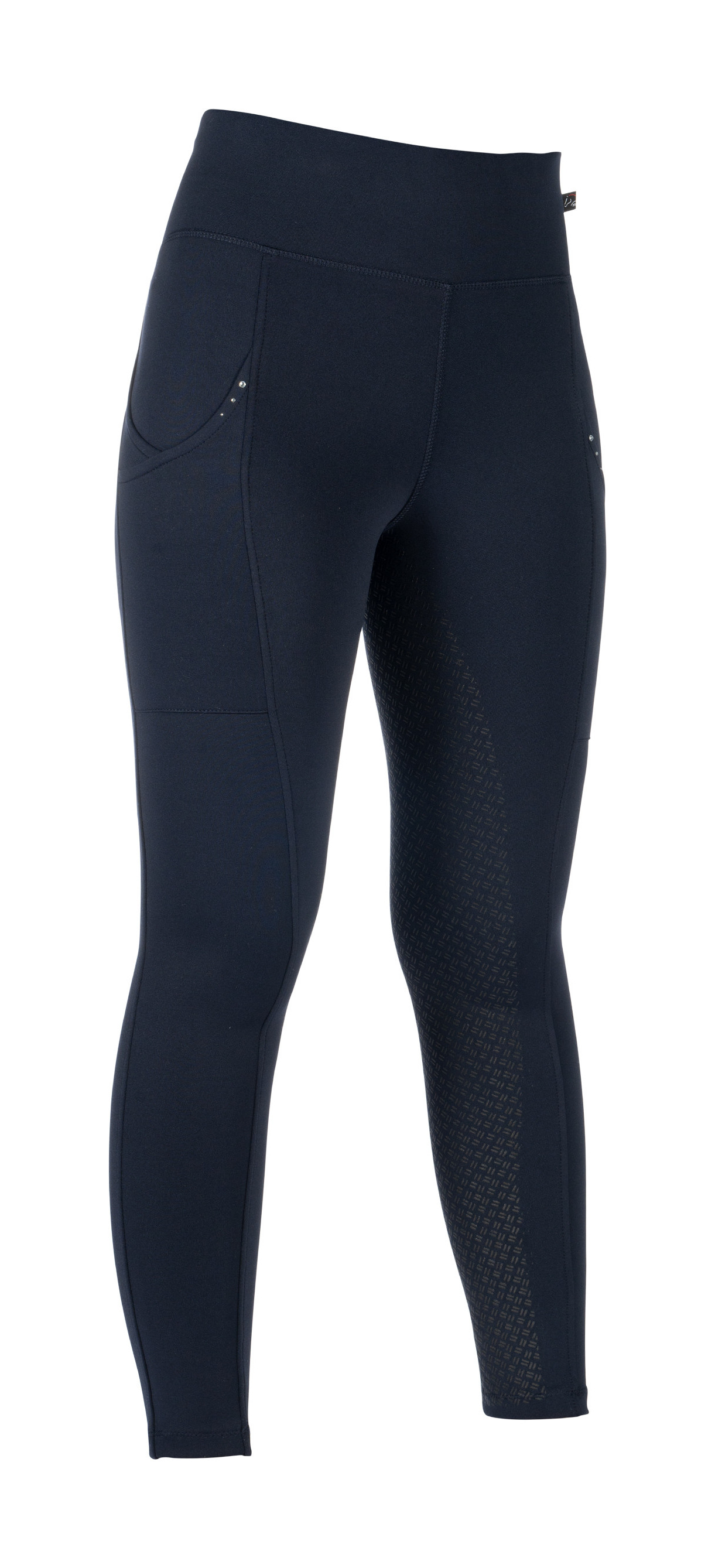 Leggings HKM Cosy II Style Vollbesatz 1/1 aus Silikon Vermelho escuro