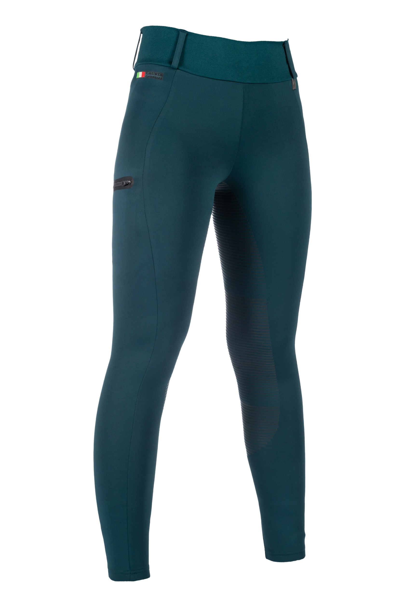 Legging Lauria Garrelli Livigno com fundo 1/1 em silicone Verde escuro