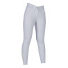 Calça HKM Ari cintura média com fundo 1/1 em silicone - Branco