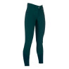 Calça HKM Lauria Garrelli com fundo 1/1 em silicone - Verde escuro