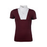 Polo de competição HKM Virginia de manga curta - Bordéus