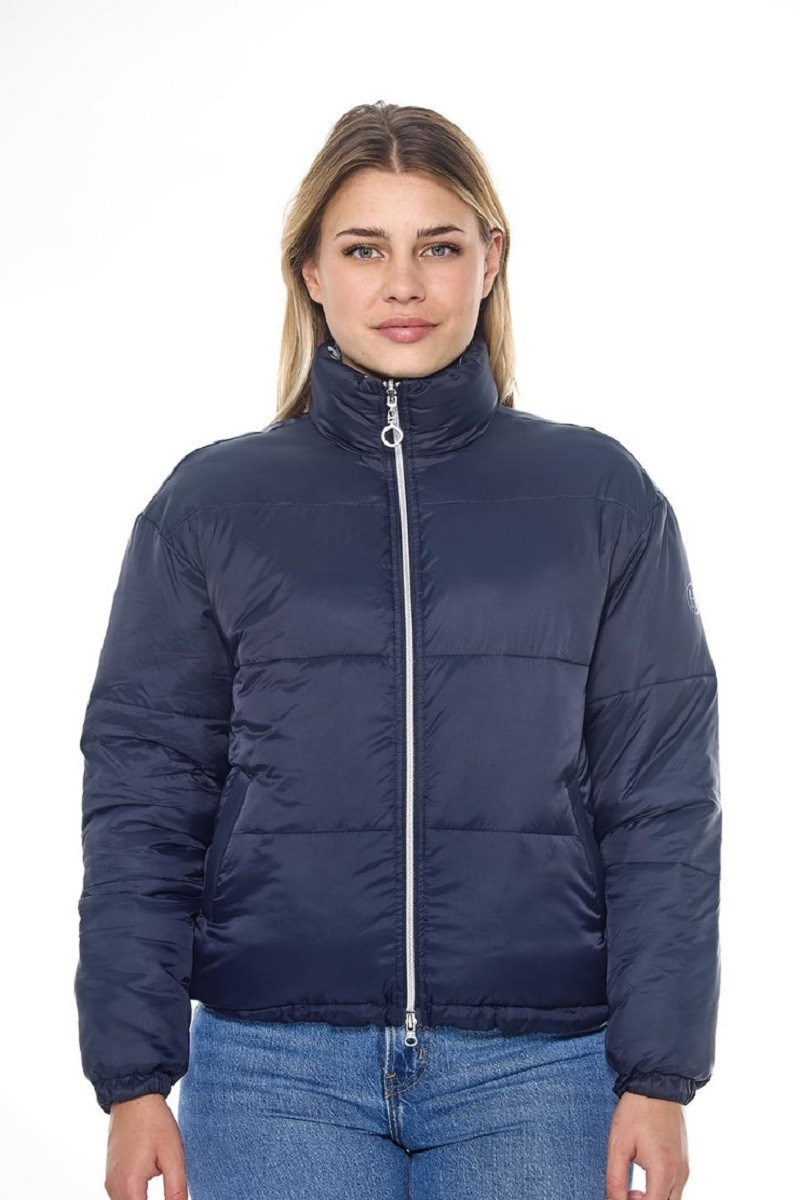 Casaco Harcour Janari Puffer feminino Marinho / prateado Azul