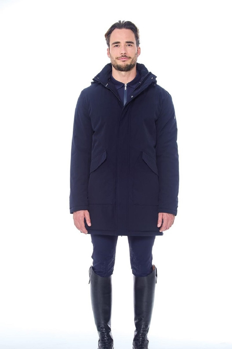 Parka longa Harcour Paulin Homem Marinho Azul-marinho
