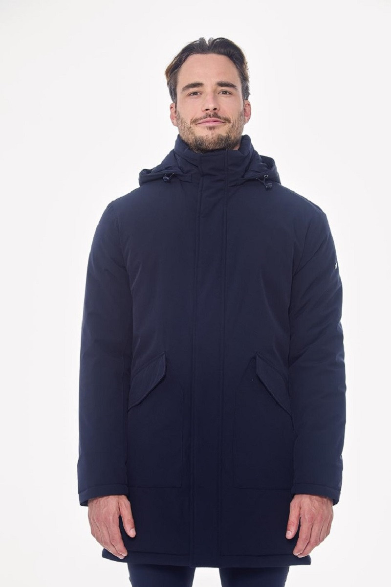 Parka longa Harcour Paulin Homem Marinho Azul-marinho