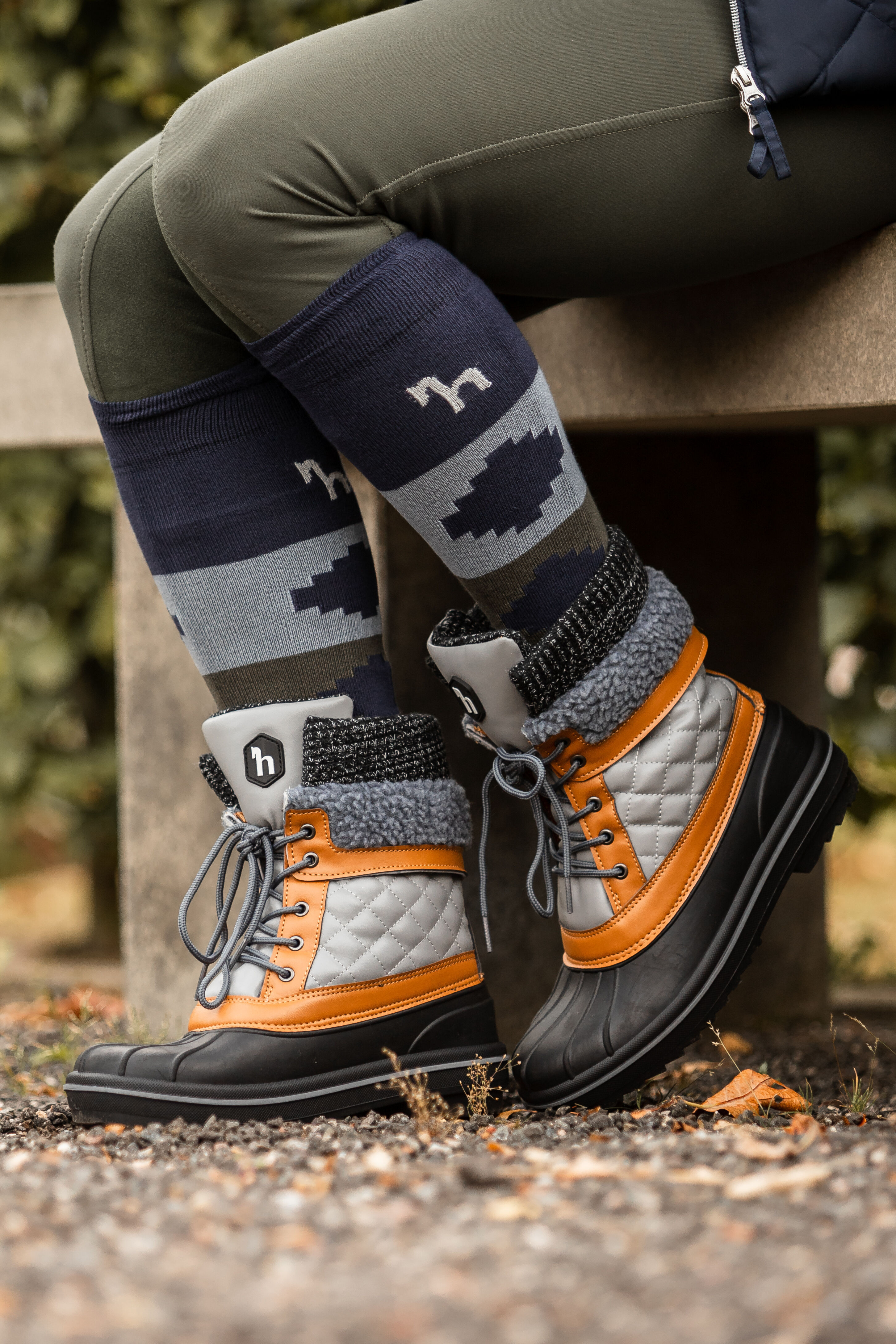 Botas de inverno para estábulo Salzburg mulher Horze Cinzento