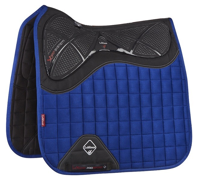 Almofada de Dressage LeMieux X-Grip Silicone Azul Benetton