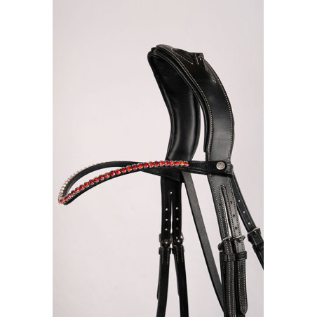 Frontal Montar Fair cristal vermelho curvado