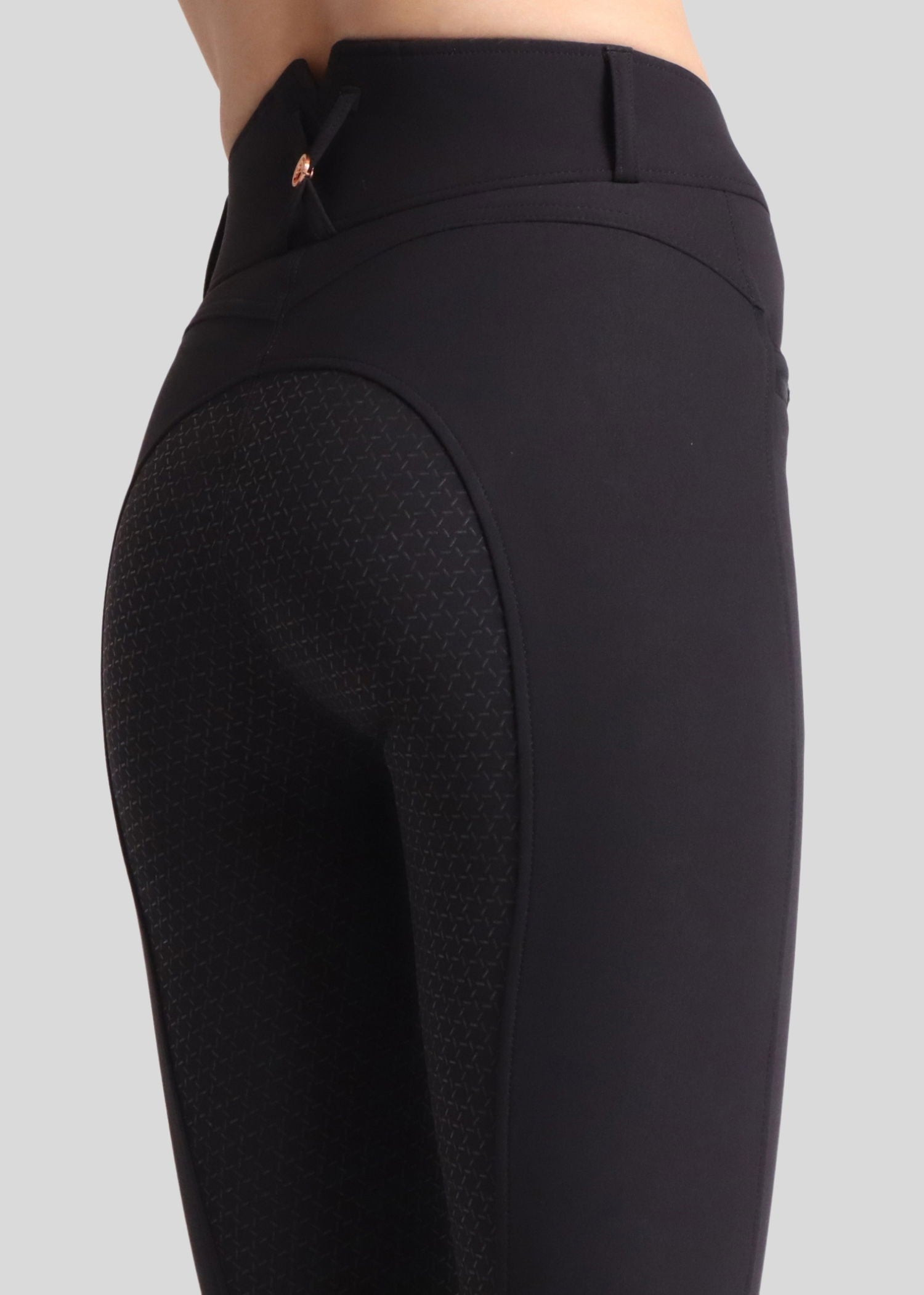 Calça de Montar Molly Yati feminina cintura alta full grip Branco