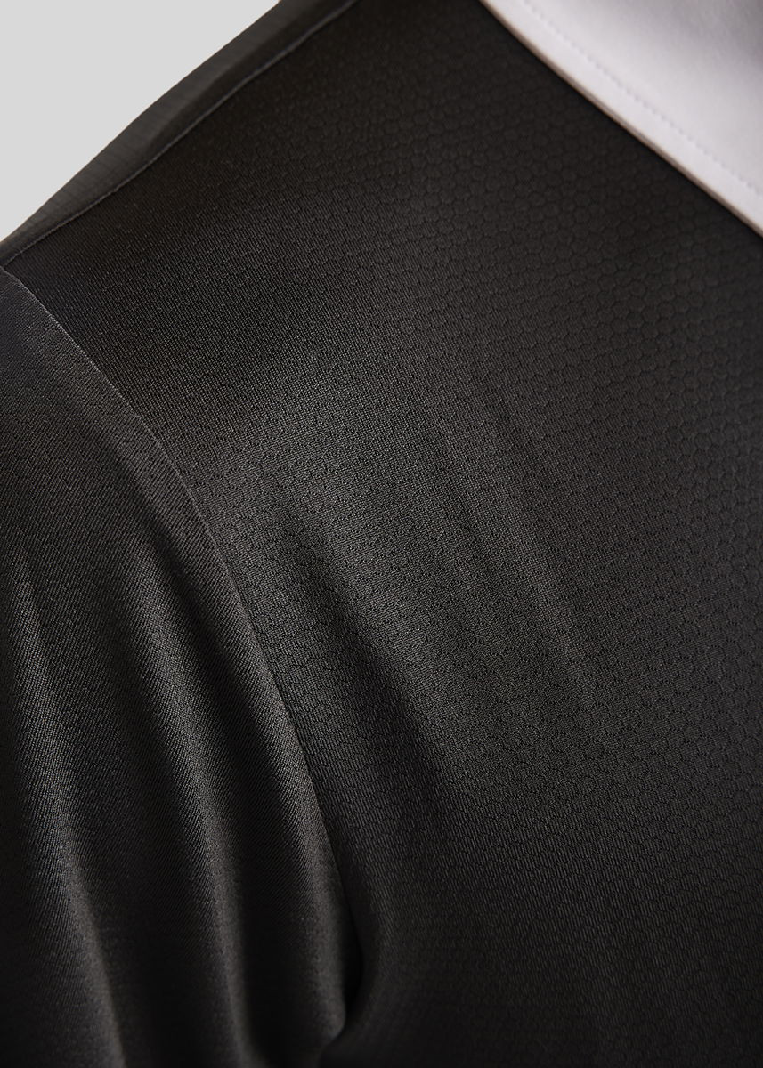 Polo de competição Montar MoWill mangas compridas feminino Preto
