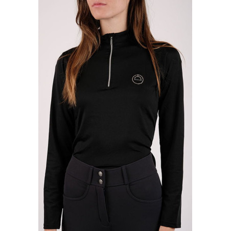 Polo de equitação Everly infantil de mangas compridas