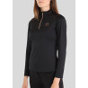 Polo de Equitação Everly Mon Tech feminino de mangas compridas rose gold - Preto