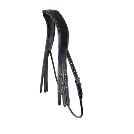 Testeira de bridão Montar couro curtido com cangalha redonda