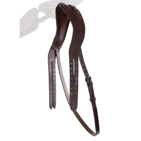 Testeira Montar adaptada couro curtido