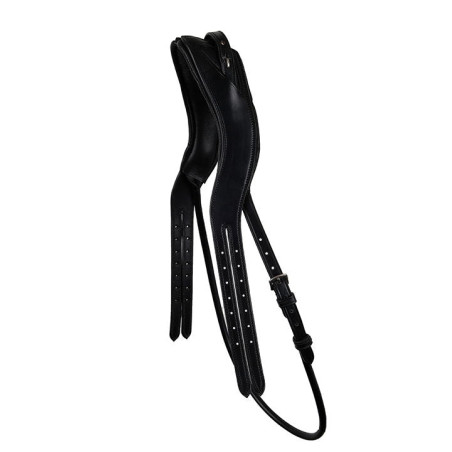 Testeira para montar em couro curtido com jugular redonda