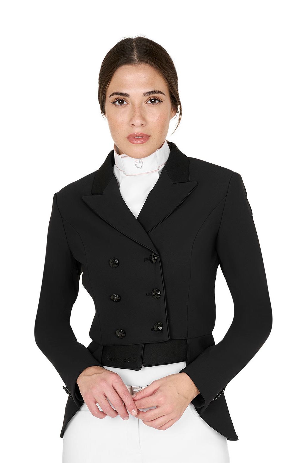 Fraque de adestramento feminino Equestro Preto