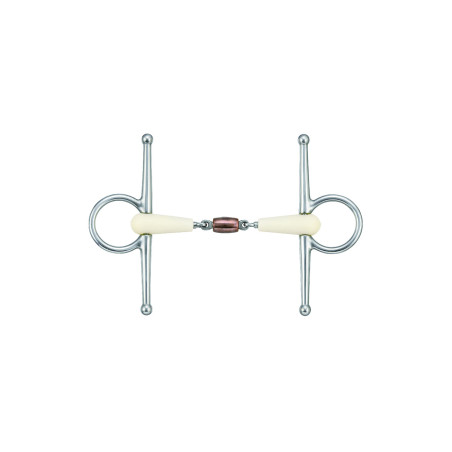 Mors Happy Mouth de cobre com hastes e dupla rutura