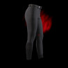 Calças femininas slim fit Equestro Ridertechnology com costuras termo-seladas - Preto
