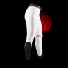 Calça slim fit feminina Equestro Ridertechnology full grip - Branco