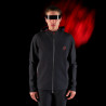 Sweatshirt técnico com capuz masculino Equestro Ridertechnology - Preto
