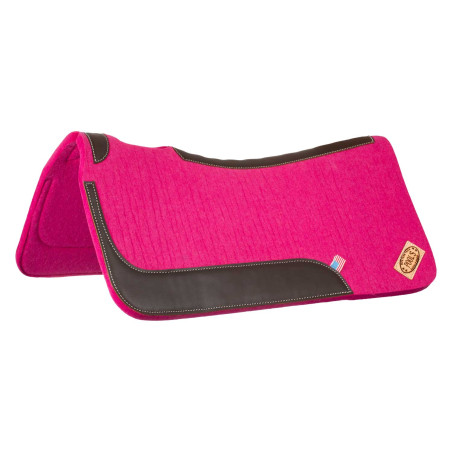 Almofada de sela western em feltro com inserções de couro 32"x32" Pool's