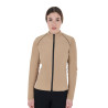 Casaco softshell feminino em tecido técnico acolchoado Equestro - Incenso