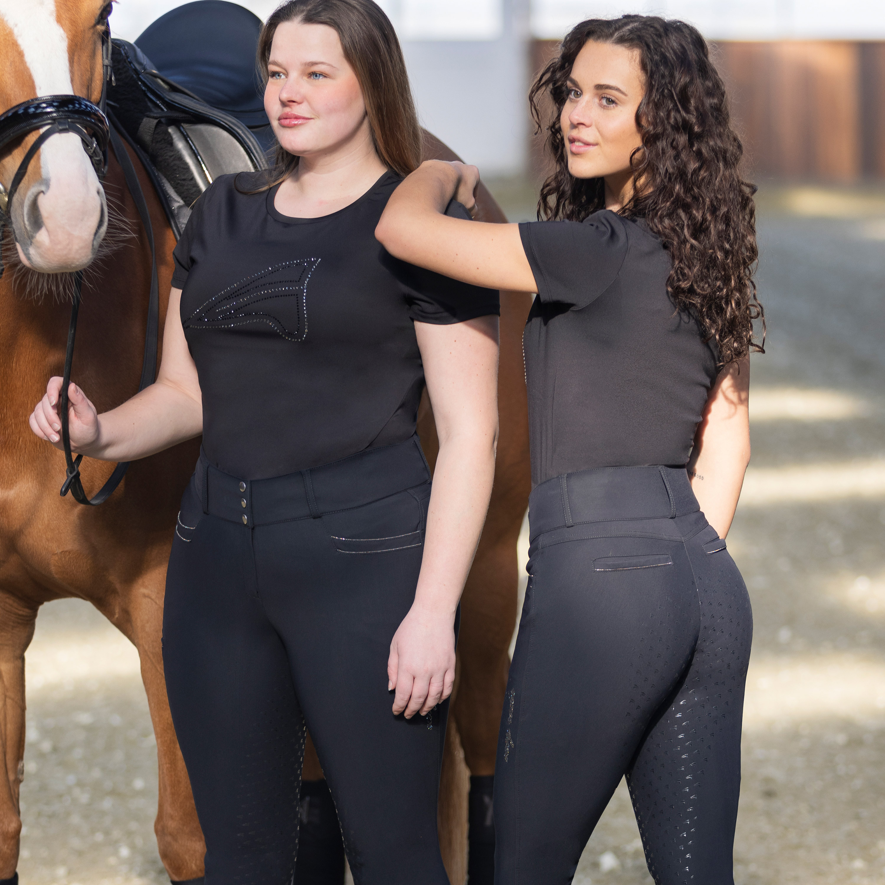 Pantalon d'équitation Easy Rider Amara FullGrip Noir Pantalon d'équitation Easy Rider Amara FullGrip Noir