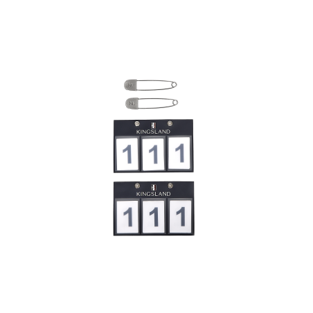 Porta número Kingsland 3 bolsos vendido em conjunto de 2