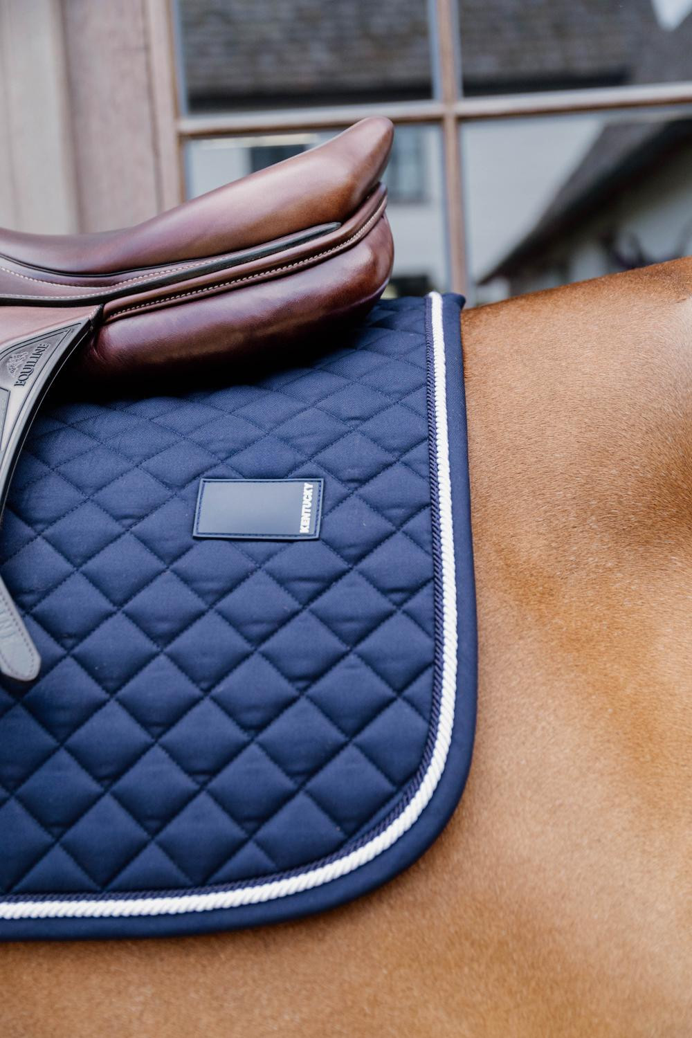 Almofada de sela Kentucky Diamond Rope Jumping Preto