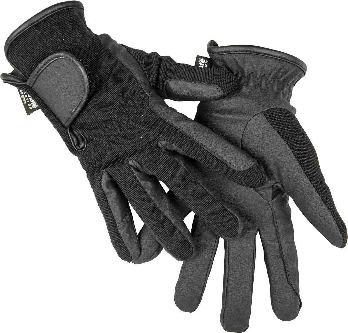 Luvas de inverno em couro sintético HKM Preto