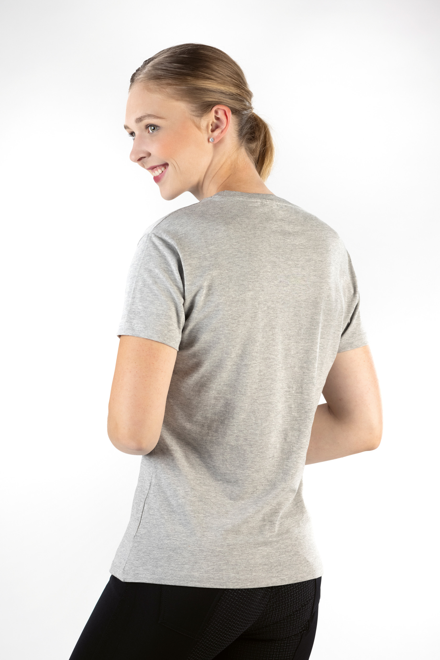 Camiseta Gráfica Cavalo HKM Cinza claro / mescla Cinzento