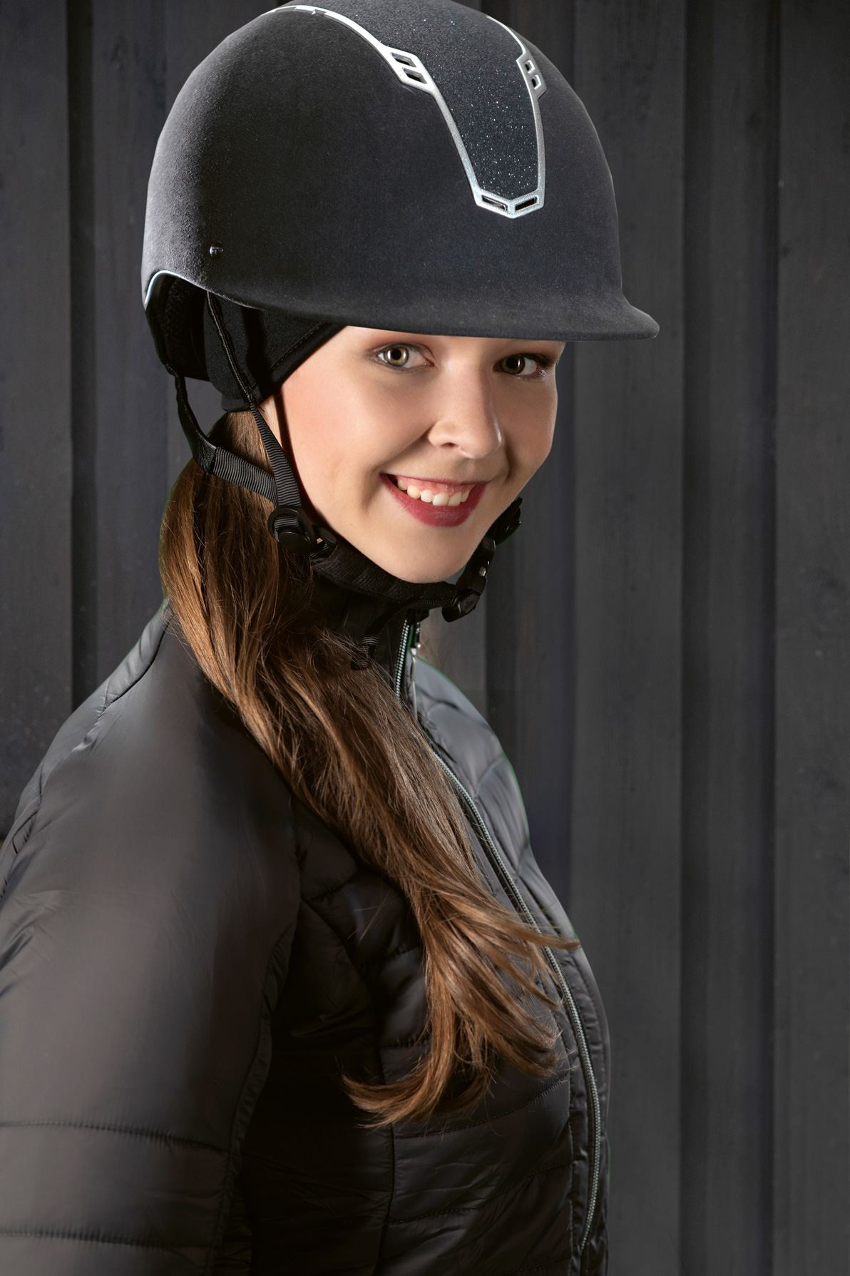 Gorro de lã polar e tecido em rede HKM Preto