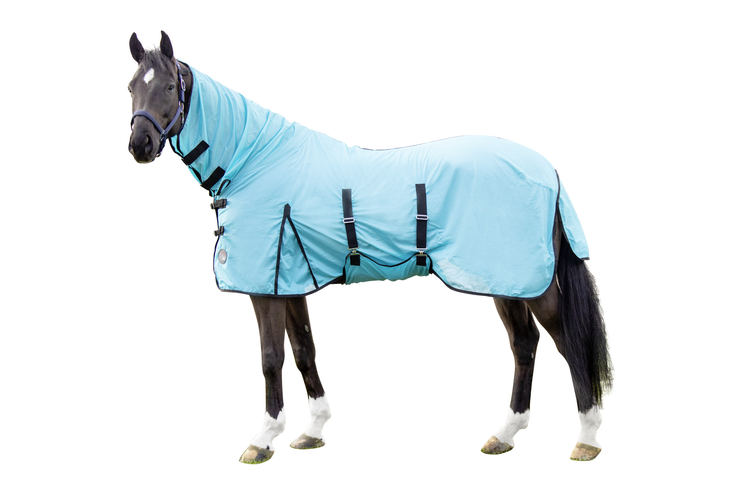 Capa anti-moscas HKM Aqua Azul água