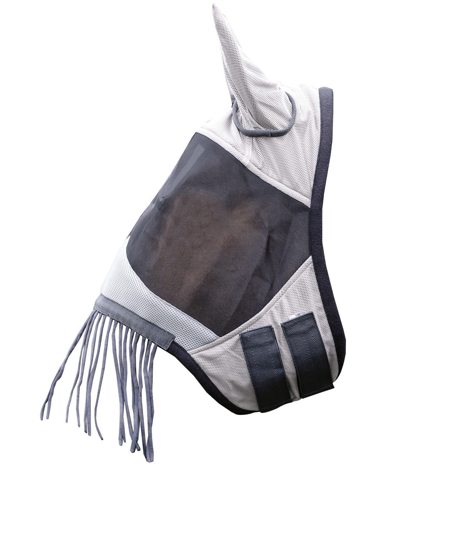 Máscara anti-moscas com franjas HKM Prateado / cinza Prata