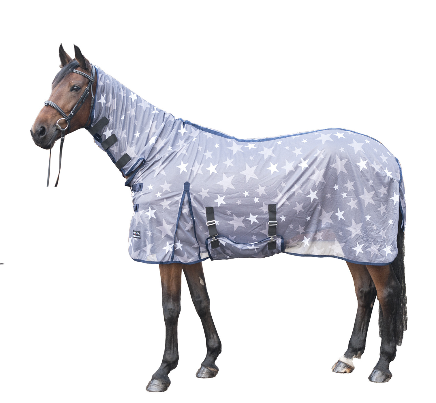 Vliegendeken Stars Combo HKM Cinza / preto Cinzento