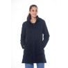 Parka longa Harcour Pich feminina - Preto