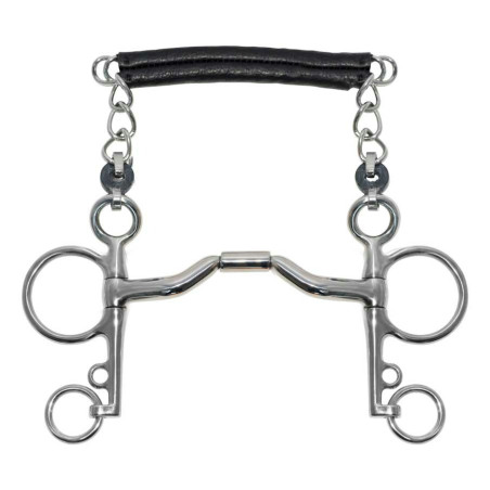 Freio pelham Metalab Elite curvado hastes longas