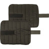 Sub-bandagens com fecho de velcro HKM - Preto